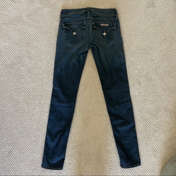 Hudson Denim Blue Jeans Skinny Sz 26 covered button flap pocket British flag - Picture 6 of 9